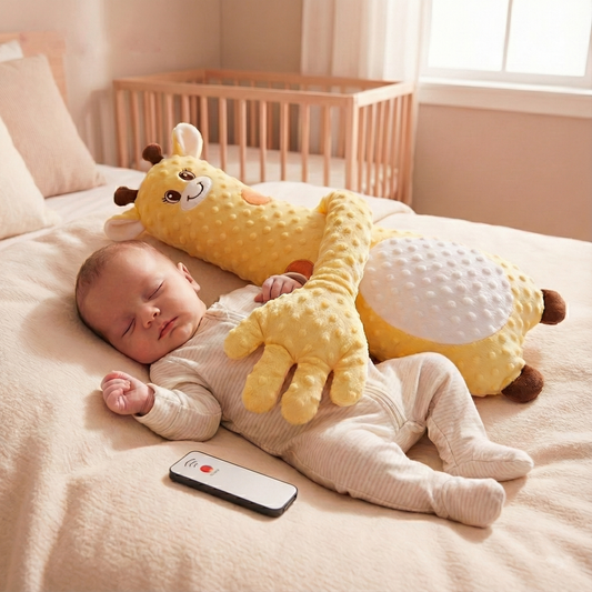Calyna™ Soothing Palm Sleep Doll – Remote-Controlled Baby Sleep Pillow