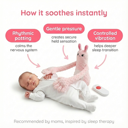 Calyna™ Soothing Palm Sleep Doll – Remote-Controlled Baby Sleep Pillow